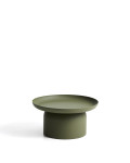 Arcola green aluminum coffee table Ø 70 cm