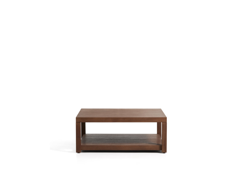 Norani side table in solid wood and acacia veneer 90 x 90 cm