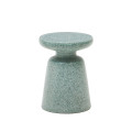 Mesquida outdoor side table in green granite Ø 39 cm
