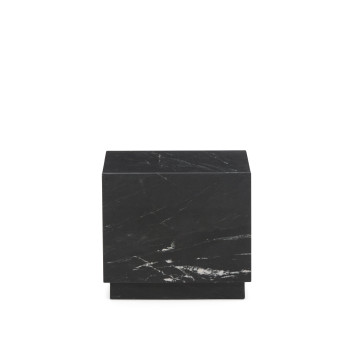 Sorein black marble side table 40 x 40 cm