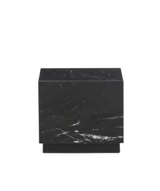 Sorein black marble side table 40 x 40 cm