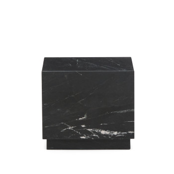 Sorein black marble side table 40 x 40 cm