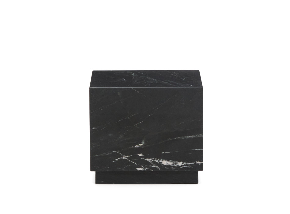 Sorein black marble side table 40 x 40 cm