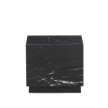 Sorein black marble side table 40 x 40 cm