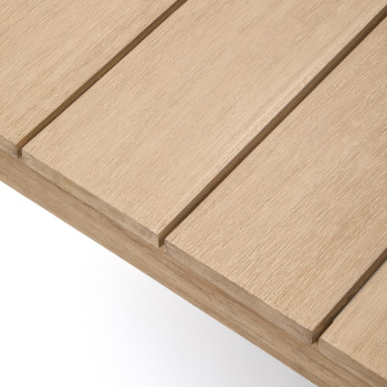 Ambra coffee table in solid acacia wood with a light finish, 82.5 x 140 cm, FSC 100%