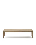 Ambra coffee table in solid acacia wood with a light finish, 82.5 x 140 cm, FSC 100%