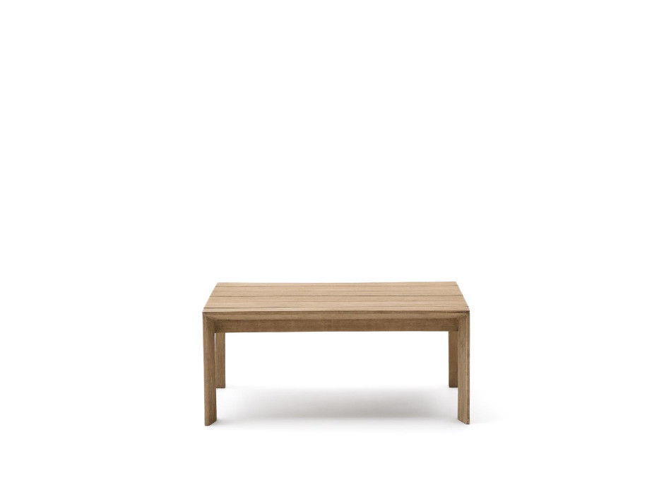 Ambra coffee table in solid acacia wood with a light finish, 82.5 x 82.5 cm, FSC 100%