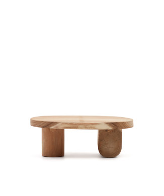 Mosi coffee table in solid mungur wood Ø 90 x 60 cm