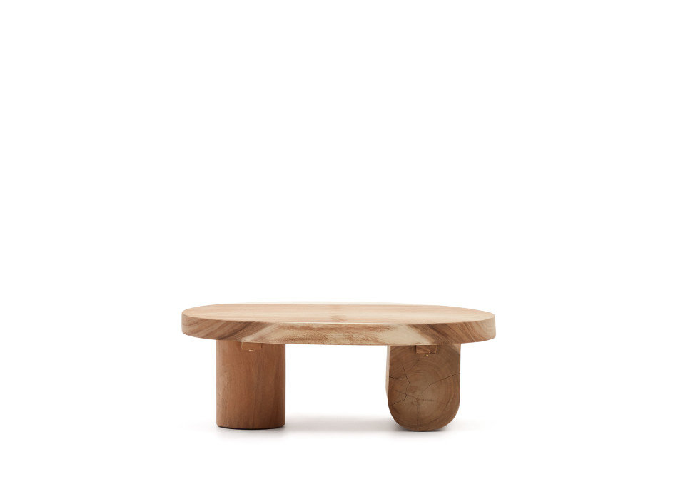 Mosi coffee table in solid mungur wood Ø 90 x 60 cm