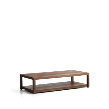Norani coffee table in solid wood and acacia veneer 150 x 70 cm