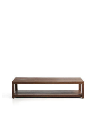 Norani coffee table in solid wood and acacia veneer 150 x 70 cm