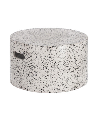 Jenell white terrazzo coffee table Ø 52 cm