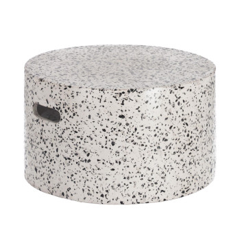 Jenell white terrazzo coffee table Ø 52 cm