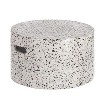 Jenell white terrazzo coffee table Ø 52 cm