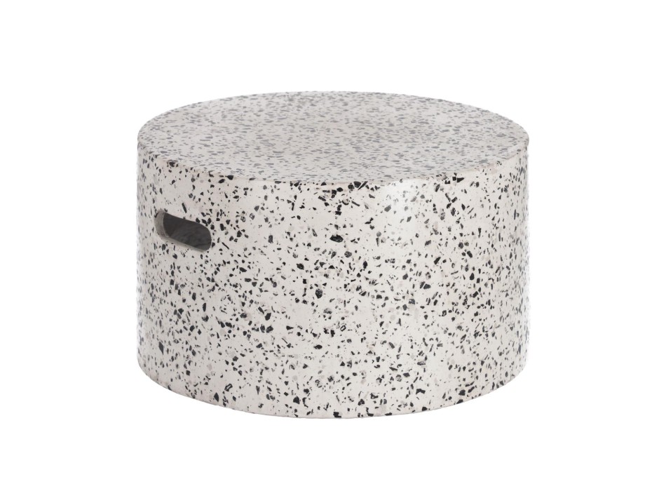 Jenell white terrazzo coffee table Ø 52 cm