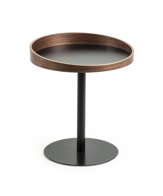 Kaori coffee table Ø 46 cm FSC MIX Creditlacciato walnut