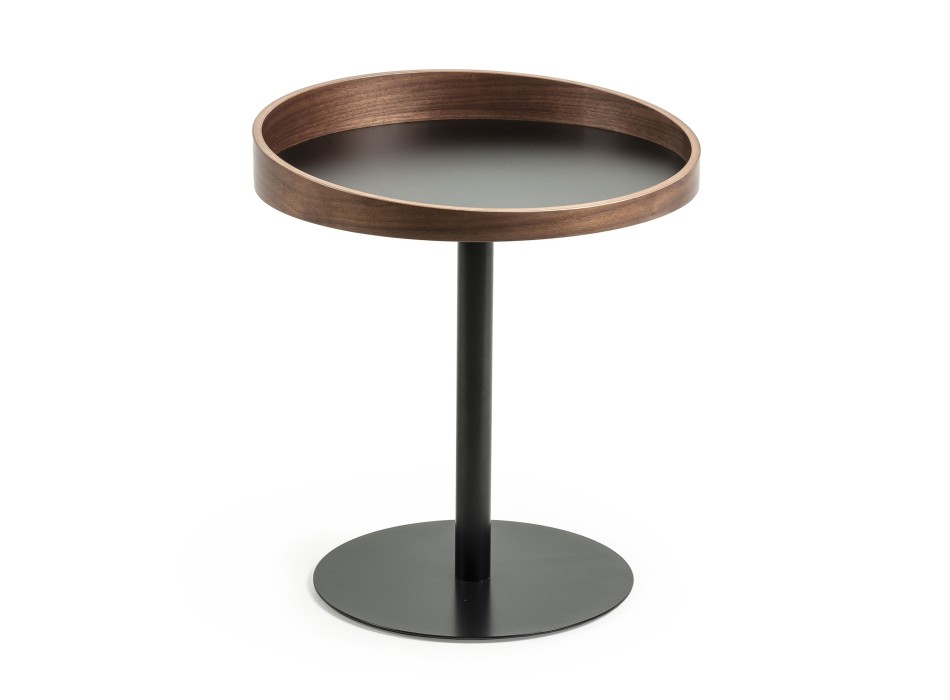 Kaori coffee table Ø 46 cm FSC MIX Creditlacciato walnut