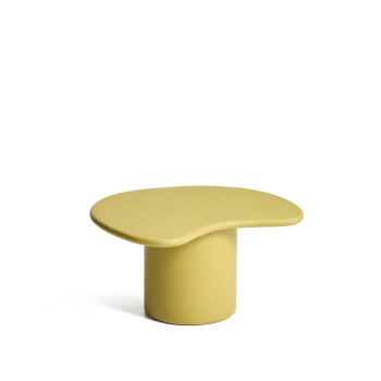 Macarella coffee table in mustard concrete 83 x 77 cm