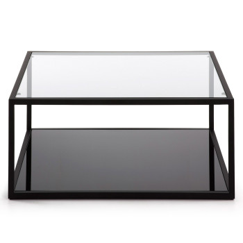 Blackhill 80 x 80 cm square coffee table, black