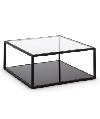 Blackhill 80 x 80 cm square coffee table, black