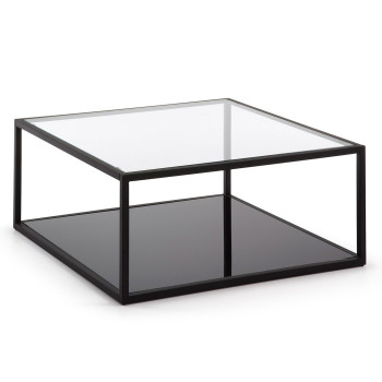 Blackhill 80 x 80 cm square coffee table, black