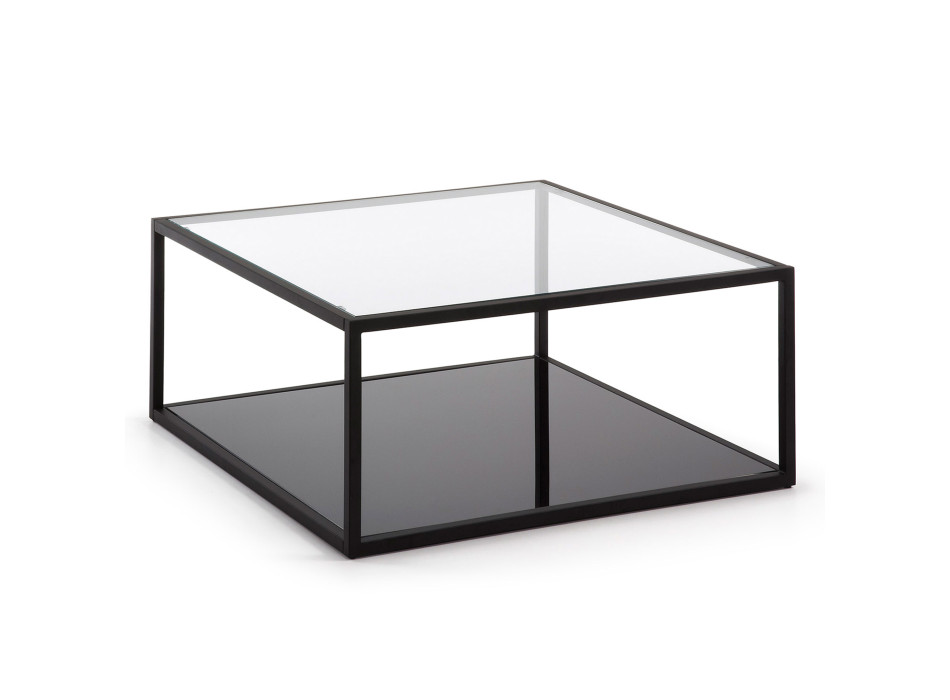 Blackhill 80 x 80 cm square coffee table, black