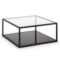 Blackhill 80 x 80 cm square coffee table, black
