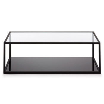 Blackhill rectangular coffee table 110 x 60 cm black