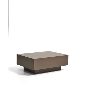 Rustella brown concrete coffee table 80 x 60 cm