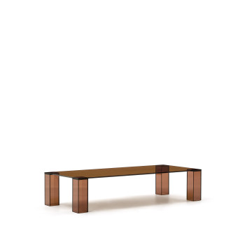 Adularia tempered glass coffee table