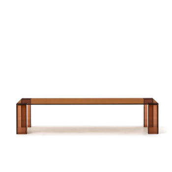 Adularia tempered glass coffee table