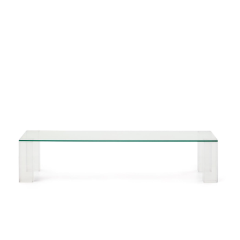 Adularia tempered glass coffee table