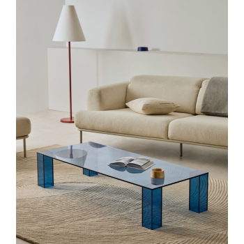 Adularia tempered glass coffee table