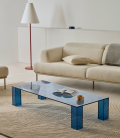 Adularia tempered glass coffee table