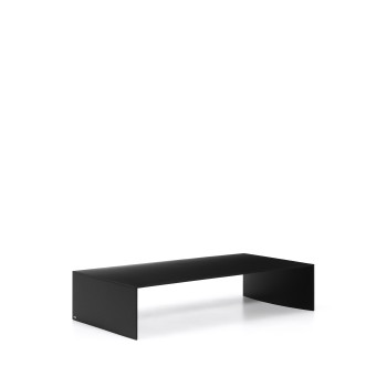 Litto coffee table, black lacquered MDF, 140 x 70 cm