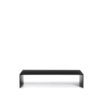 Litto coffee table, black lacquered MDF, 140 x 70 cm
