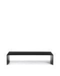 Litto coffee table, black lacquered MDF, 140 x 70 cm