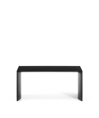 Litto coffee table, black lacquered MDF, 90 x 45 cm