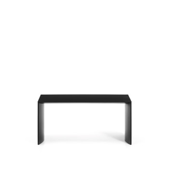 Litto coffee table, black lacquered MDF, 90 x 45 cm