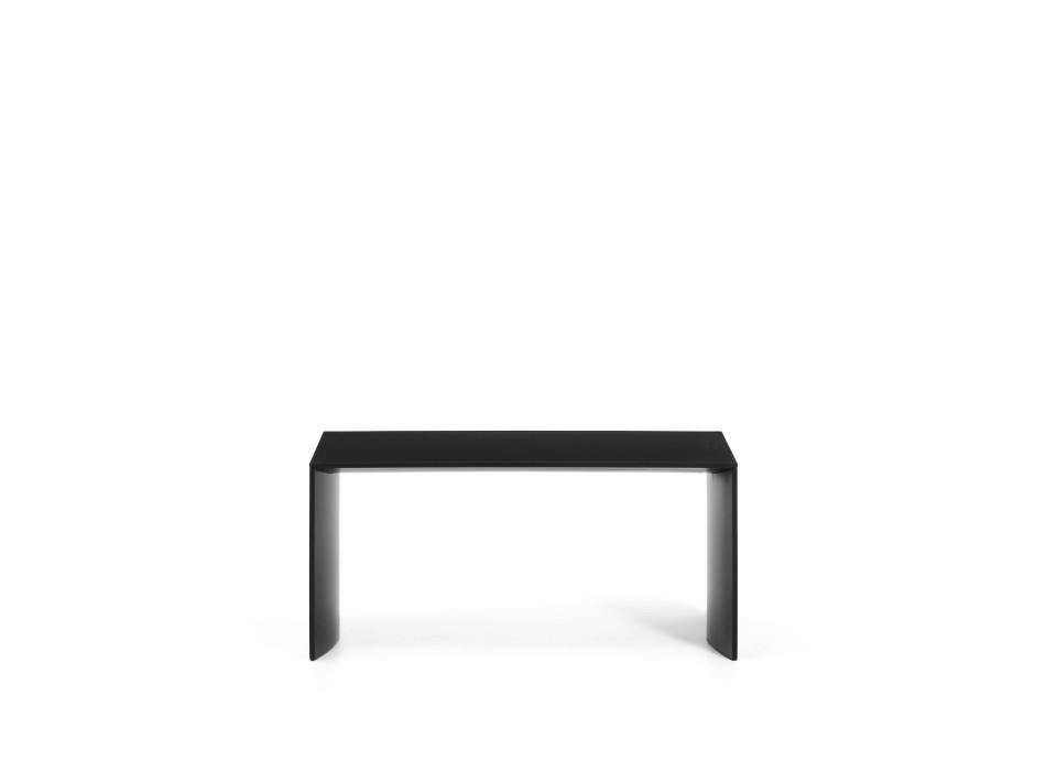 Litto coffee table, black lacquered MDF, 90 x 45 cm
