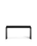 Litto coffee table, black lacquered MDF, 90 x 45 cm