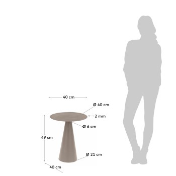 Shirel coffee table Ø 40 cm green