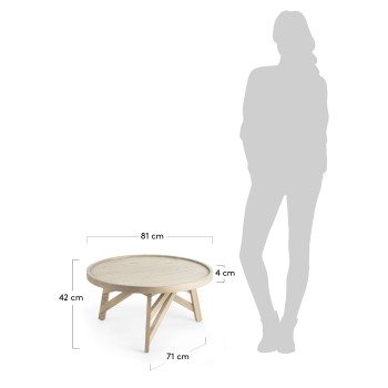 Tenda coffee table Ø 81 cm grey