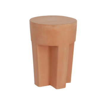 Vilena terracotta coffee table Ø 33 cm