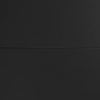 Atminda extendable table in glass and steel legs, black finish, 160 (210) x 90 cm