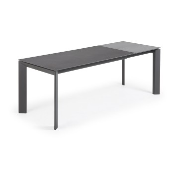 Axis extendable table in Vulcano porcelain, 220cm