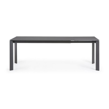 Axis extendable table in Vulcano porcelain, 220cm