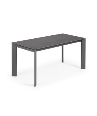 Axis extendable table in Vulcano porcelain, 220cm
