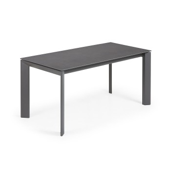 Axis extendable table in Vulcano porcelain, 220cm