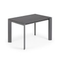 Extendable Axis table in dark grey Roca Vulcano porcelain 120 (180) cm